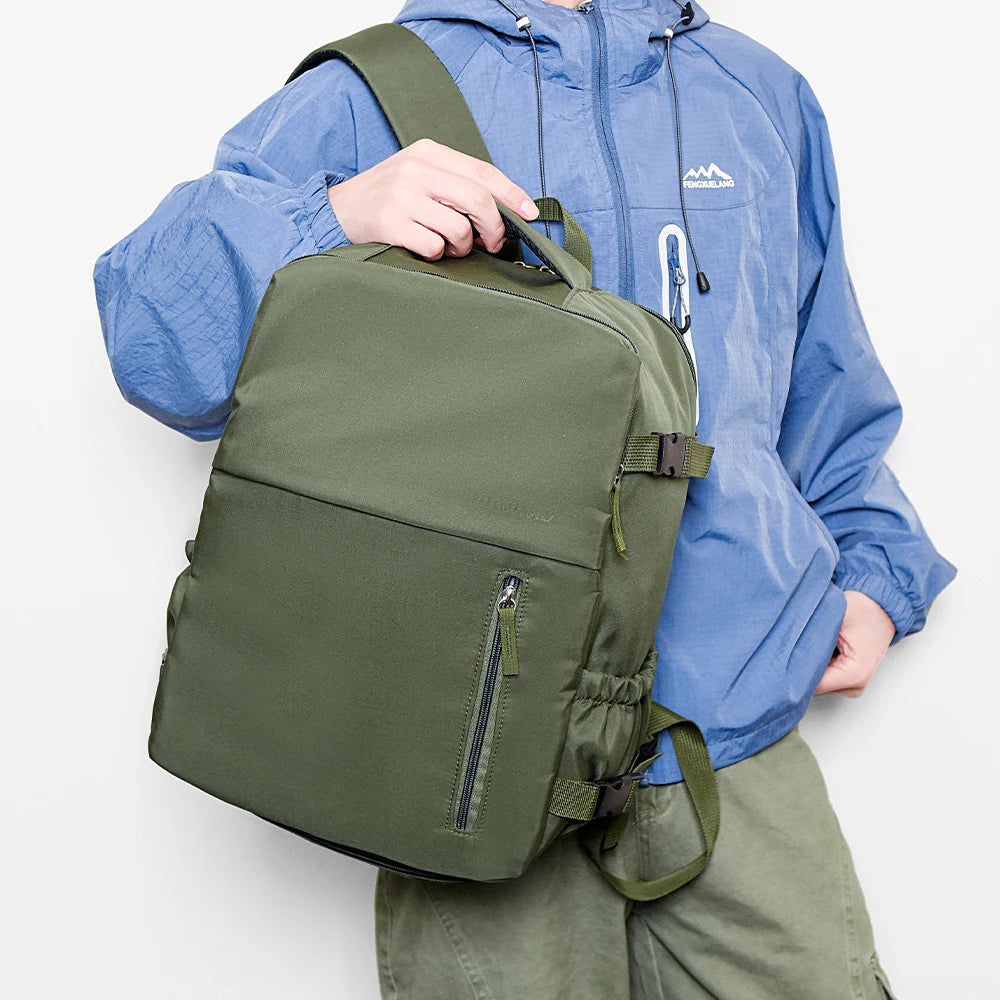 Travel Backpack with Shoe Compartment and Luggage Strap