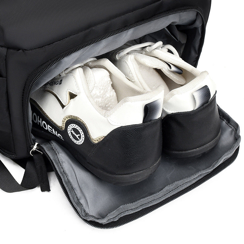 Travel Backpack with Shoe Compartment and Luggage Strap