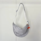 Unisex Corduroy Crossbody Travel Bag with Adjustable Strap