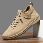 Unisex Lace-Up Walking Shoes with Grip Outsole
