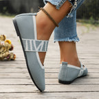 Women’s Ballerina Flats with Strap and Pointed Toe