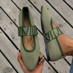 Women’s Ballerina Flats with Strap and Pointed Toe