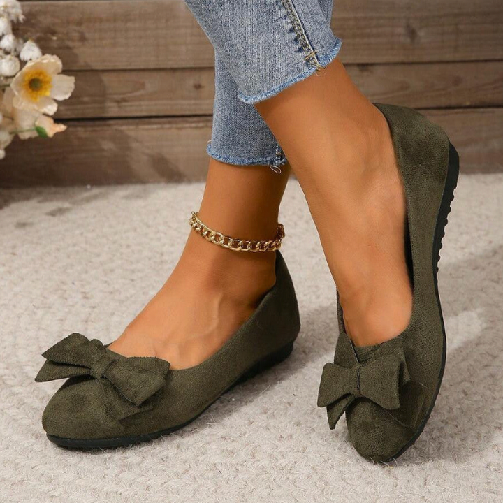 Women’s Ballet Flats Shoes with Bow Detail