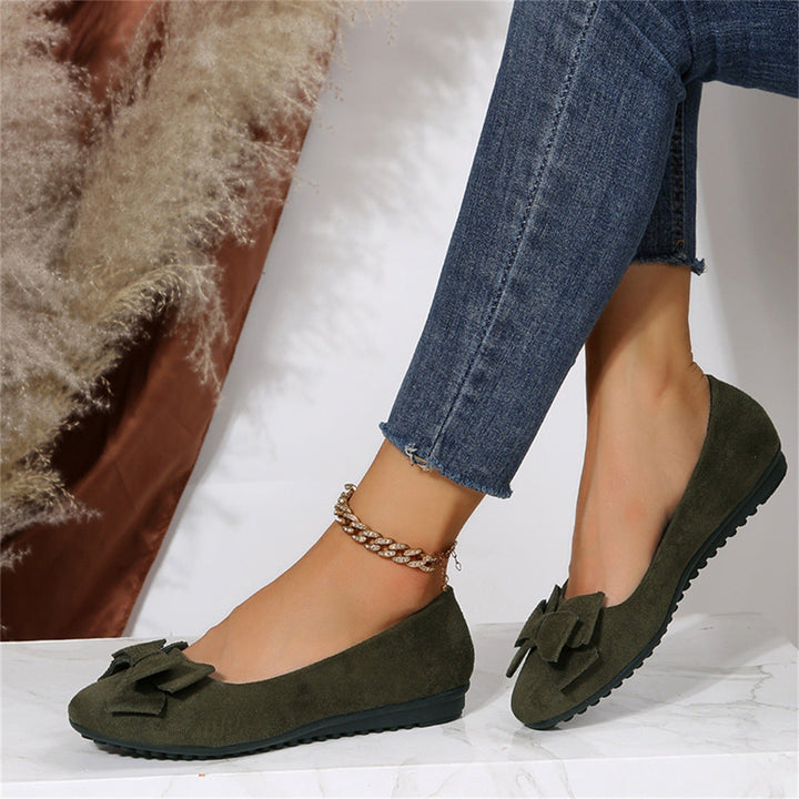 Women’s Ballet Flats Shoes with Bow Detail