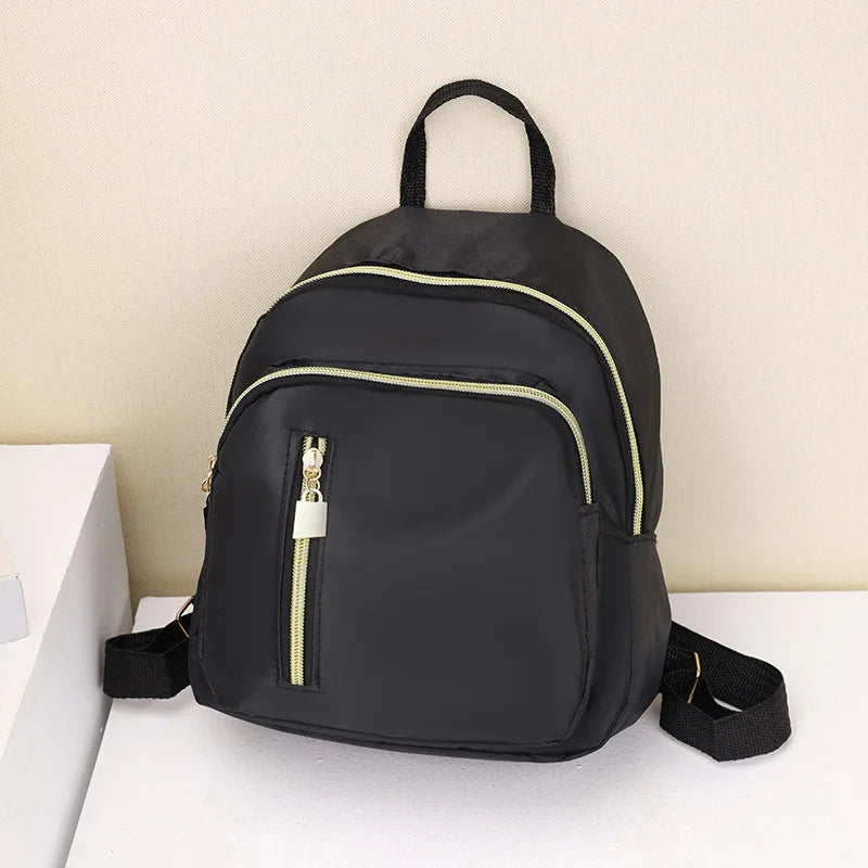 Women’s Black Multi Pocket Mini Backpack