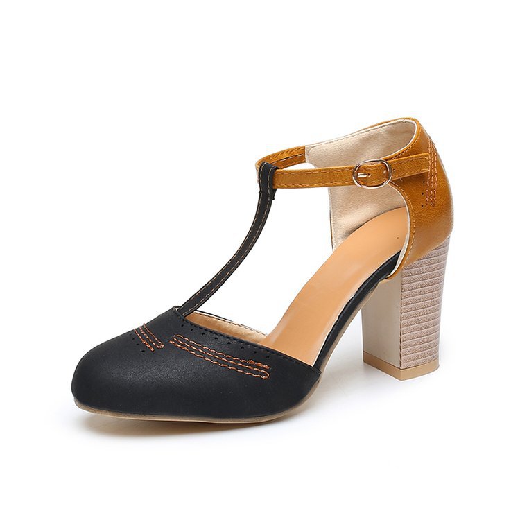 Women’s Block Heels with T-Bar Strap