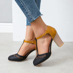Women’s Block Heels with T-Bar Strap