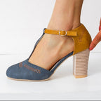Women’s Block Heels with T-Bar Strap