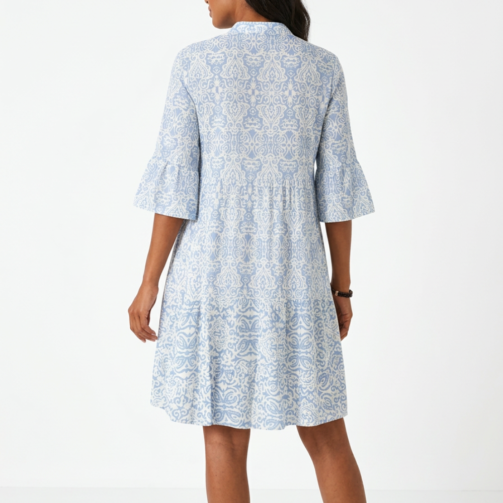 Women’s Bohemian Floral Print Mini Dress
