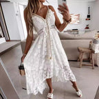 Women’s Boho Lace Midi Dress