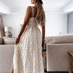 Women’s Boho Lace Midi Dress