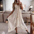Women’s Boho Lace Midi Dress