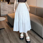 Women’s Boho Tiered Maxi Skirt with Elasticated Waist