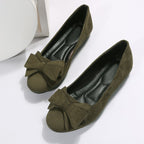 Women’s Bow Ballet Flats with Rounded Toe
