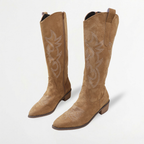 Women’s Brown Suede Western Cowboy Boots