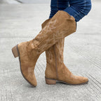Women’s Brown Suede Western Cowboy Boots