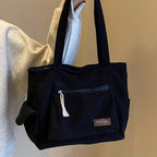 Women’s Corduroy Multi Pocket School Tote Bag