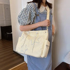 Women’s Corduroy Star Tote Shoulder Bag
