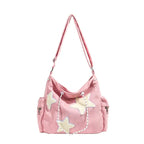Women’s Corduroy Star Tote Shoulder Bag