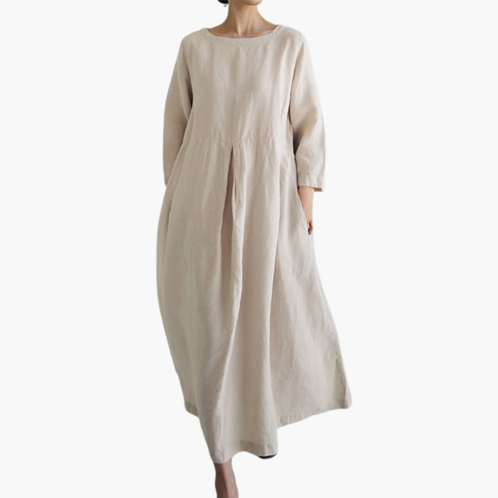 Women’s Cotton Maxi Dress with Pockets