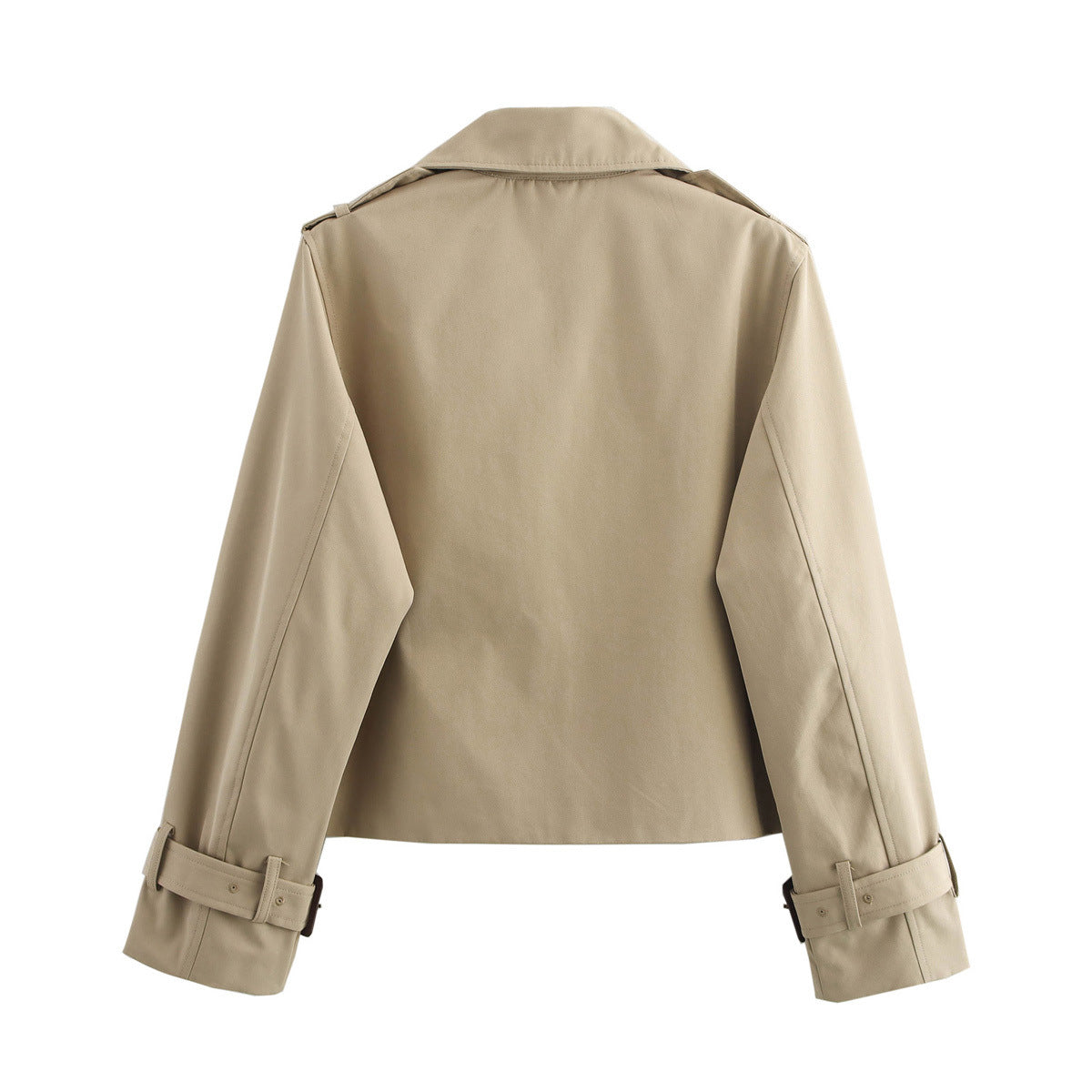 Women’s Cropped Double Breasted Trench Jacket