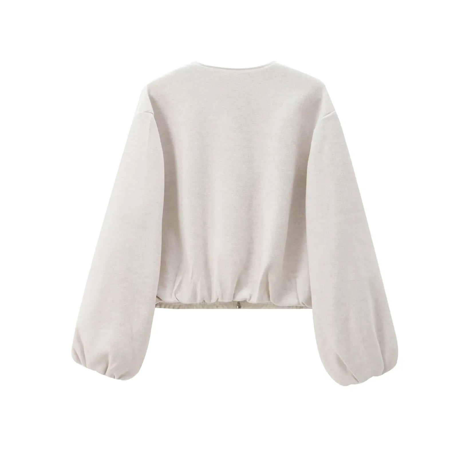 Women’s Cropped Zip Front Bomber Jacket