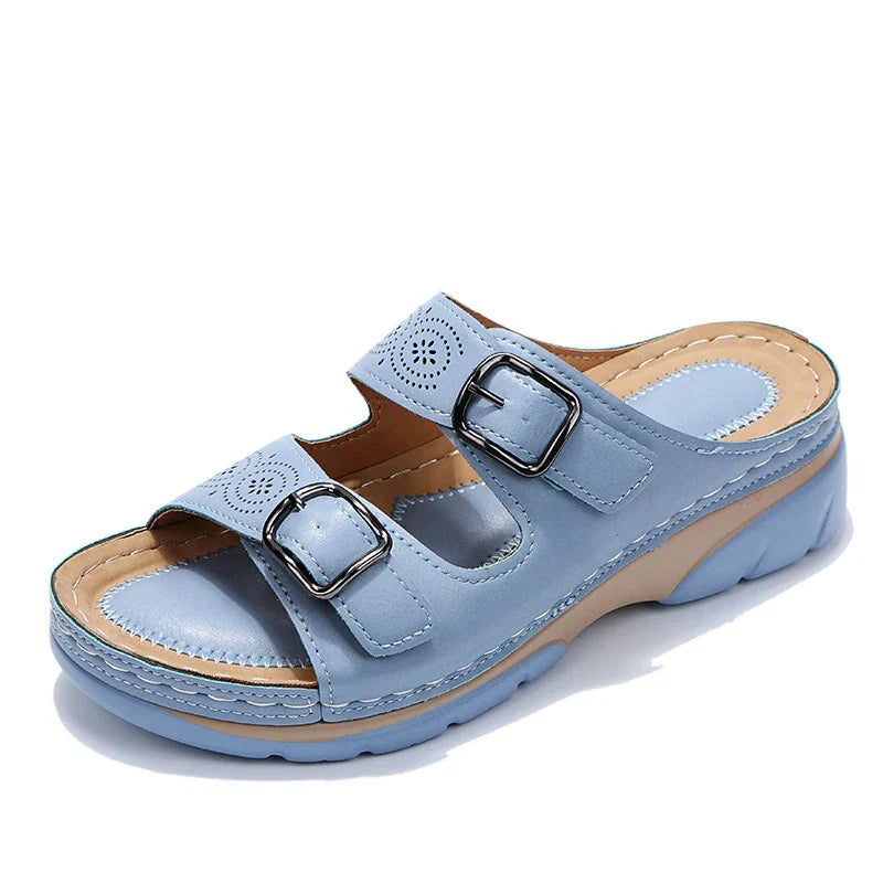 Women’s Double Strap Slip-On Sandals