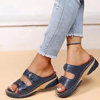 Women’s Double Strap Slip-On Sandals