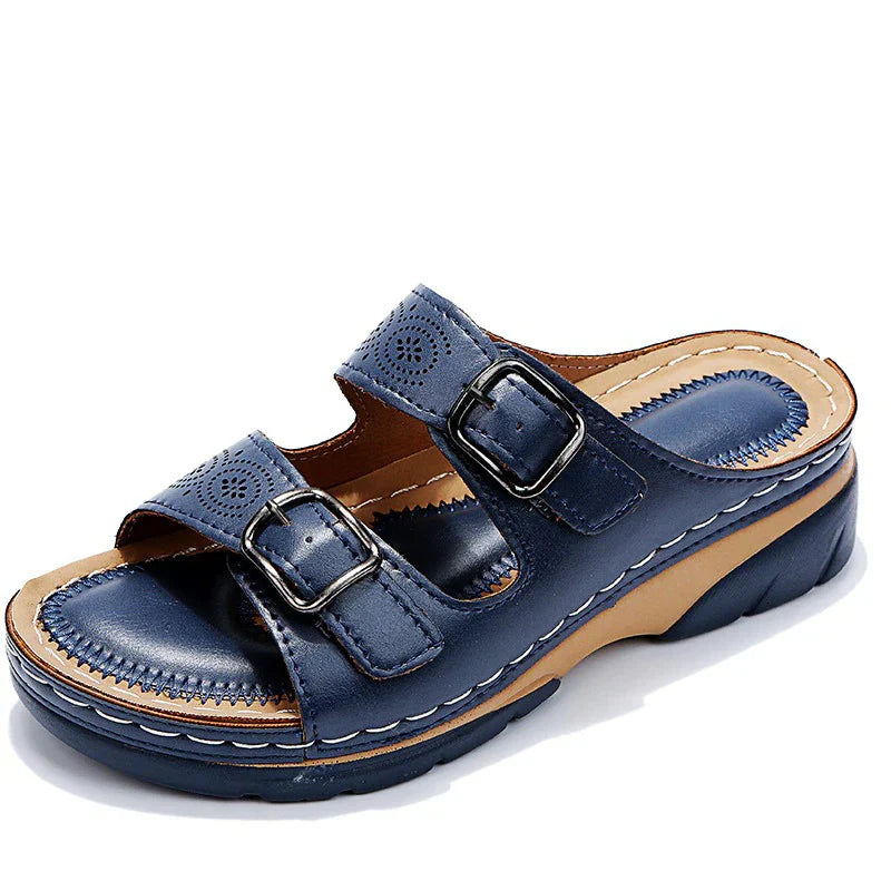 Women’s Double Strap Slip-On Sandals