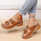 Women’s Double Strap Slip-On Sandals