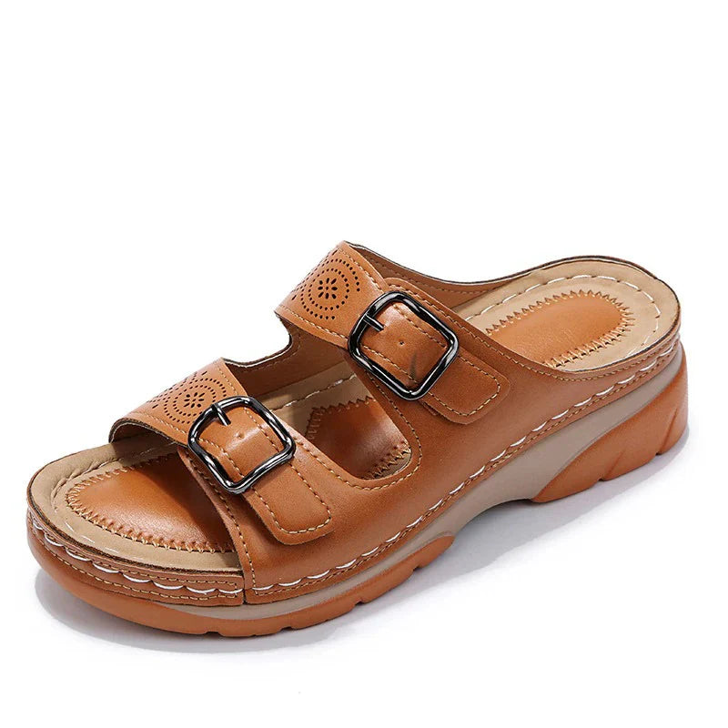Women’s Double Strap Slip-On Sandals