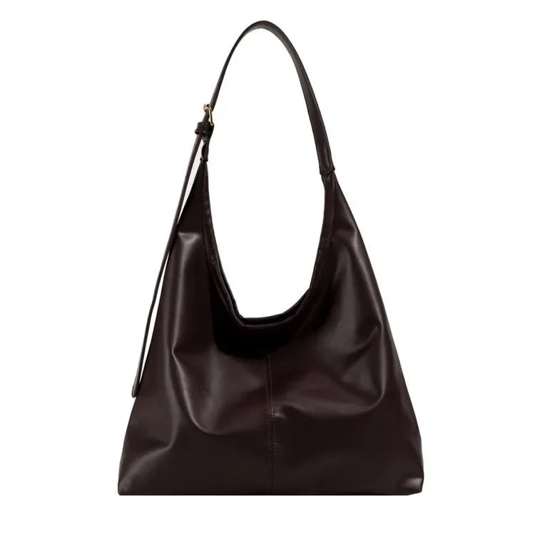 Women’s Faux Leather Tote Bag with Adjustable Shoulder Strap