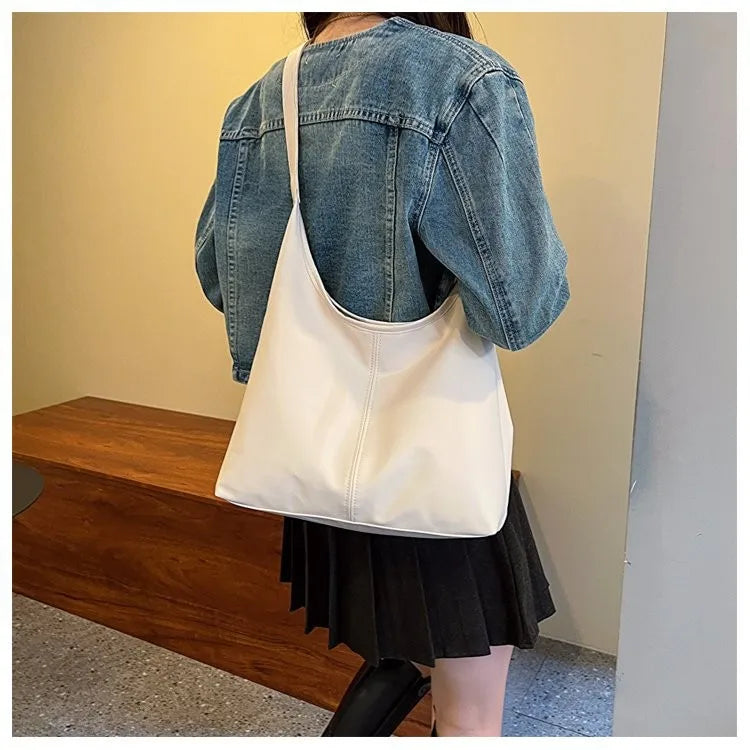 Women’s Faux Leather Tote Bag with Adjustable Shoulder Strap