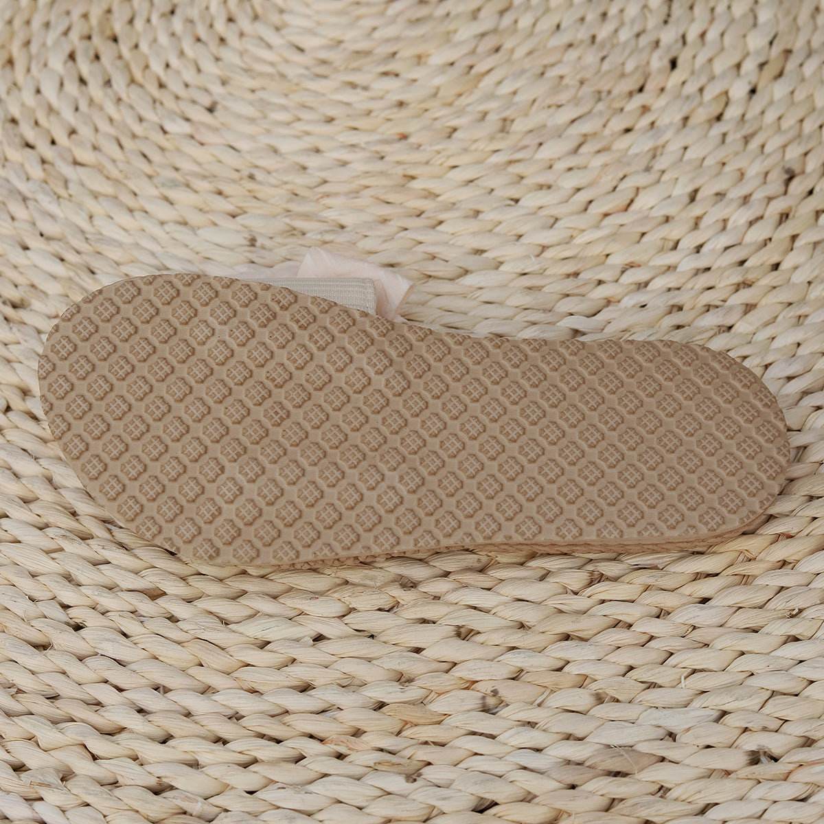 Women’s Flat Slip-On Sandals with Bow Detail