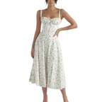 Women’s Floral Fit and Flare Midi Dress