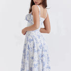 Women’s Floral Fit and Flare Midi Dress