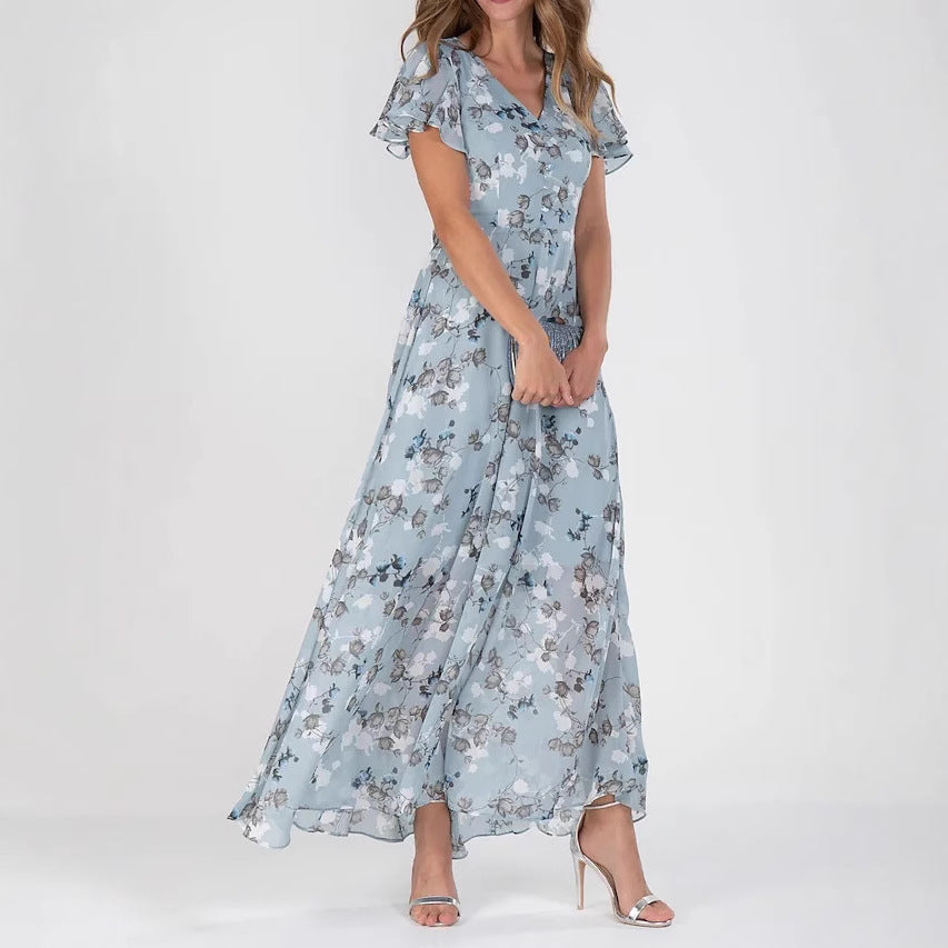 Women’s Floral Summer Maxi Wedding Guest Dress