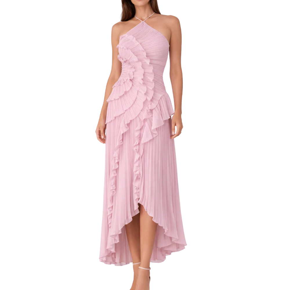 Women’s Halter Neck Maxi Summer Wedding Guest Dress
