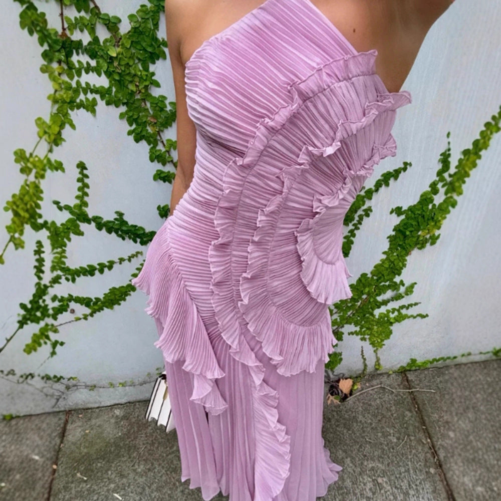 Women’s Halter Neck Maxi Summer Wedding Guest Dress