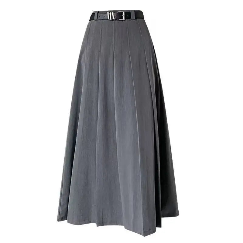 Women’s High Waist Pleated Maxi Skirt