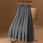 Women’s High Waist Pleated Maxi Skirt