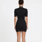 Women’s Lace High Neck Mini Dress