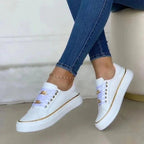 Women’s Lace Up Shoes with Gold-Tone Detail