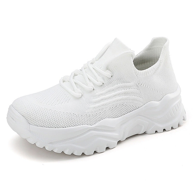 Women’s Lace-Up Walking Shoes with Chunky Sole