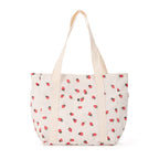 Women’s Large Corduroy Tote Bag with Strawberry Print