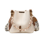 Women’s Large Crossbody Shoulder Bag with Scarf Strap