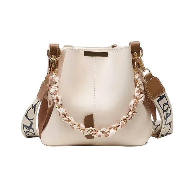 Women’s Large Crossbody Shoulder Bag with Scarf Strap