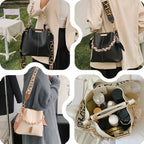 Women’s Large Crossbody Shoulder Bag with Scarf Strap