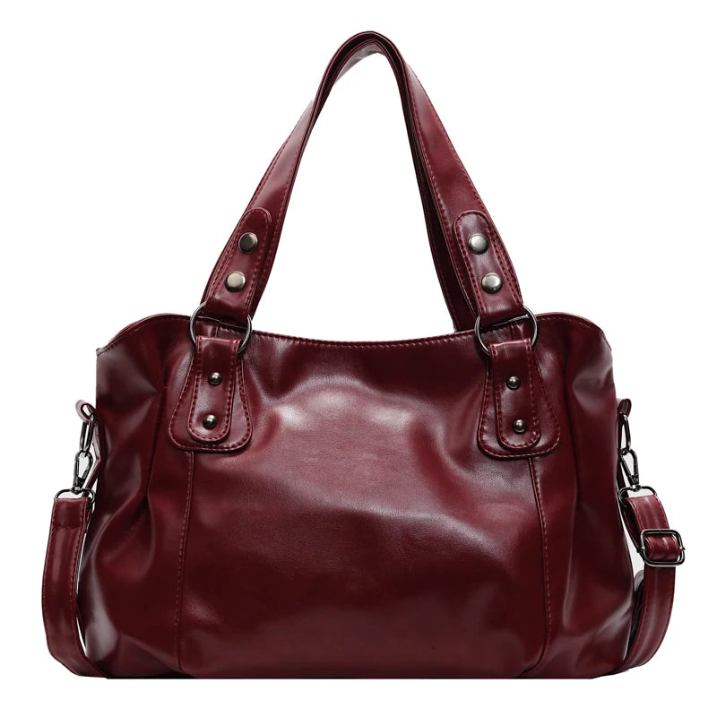 Women’s Large Leather Vintage Shoulder Bag