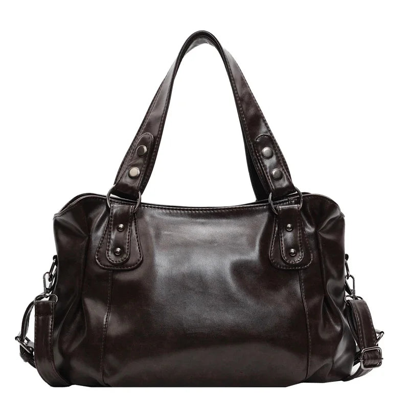 Women’s Large Leather Vintage Shoulder Bag